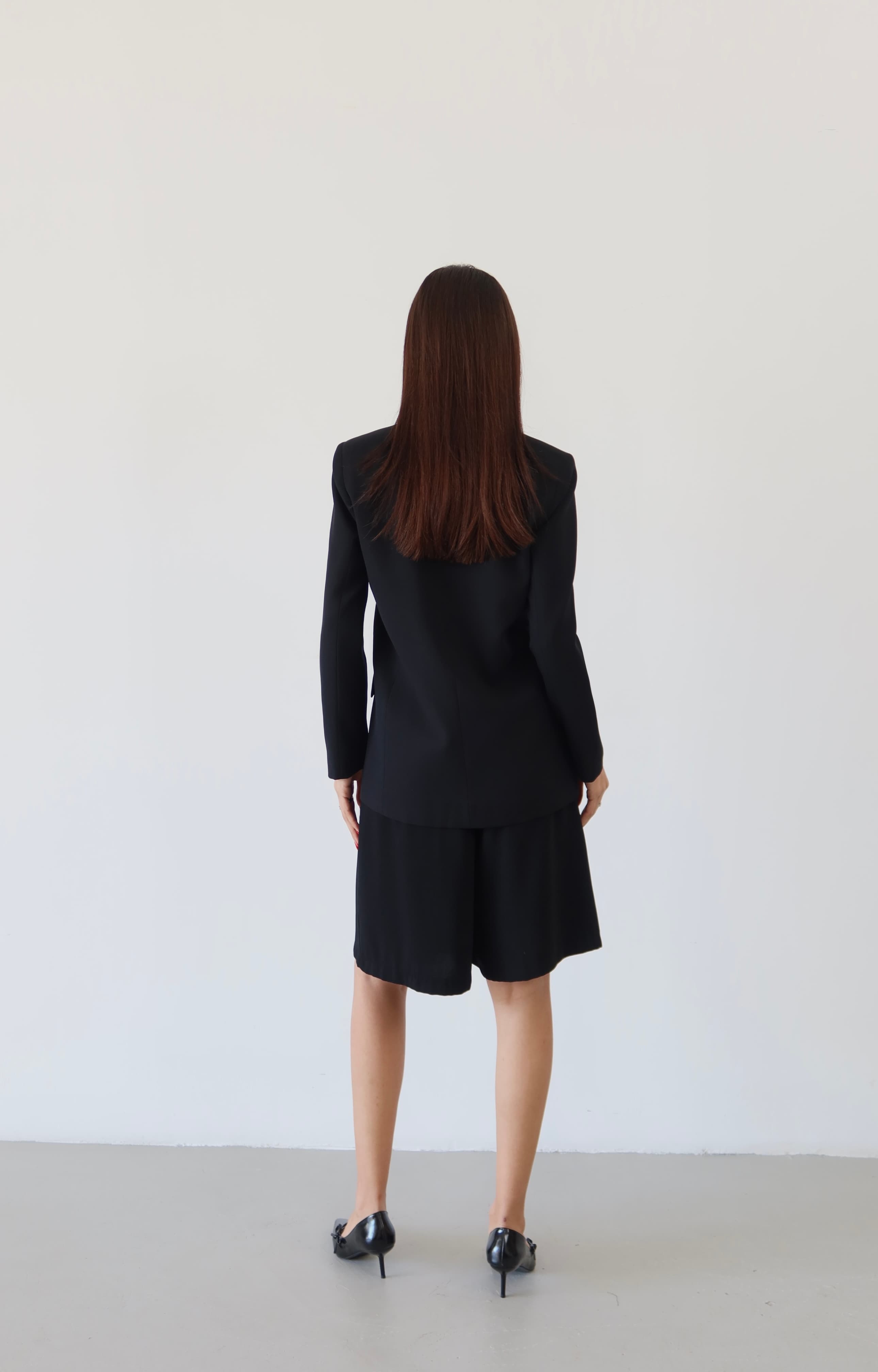 SW Kruvaze Blazer Ceket — Siyah — görsel 6
